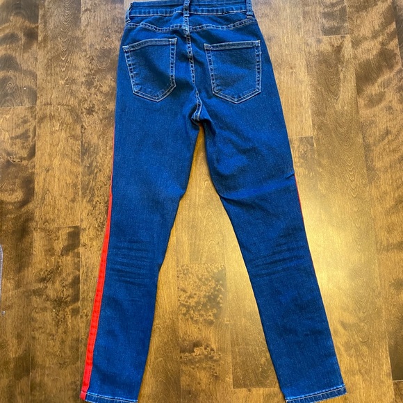 RED STRIPE JEANS - Picture 4 of 4